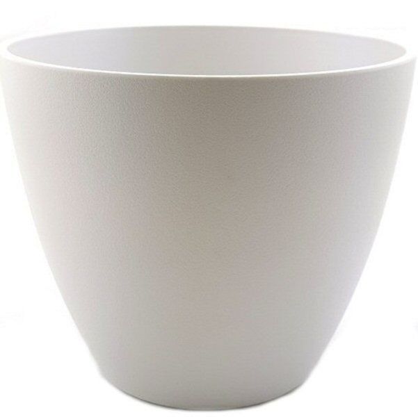 PH Garden - Plastic Plant Pot Cover White 19cm