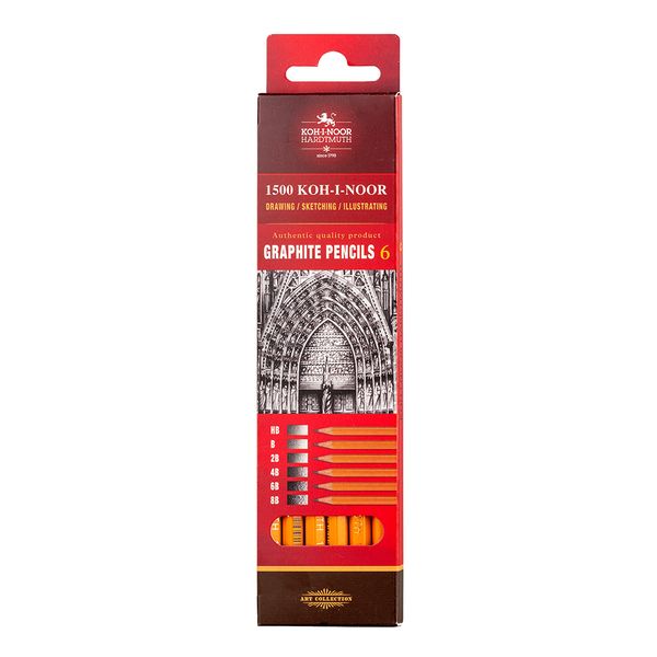 Koh-I-Noor Graphite Pencils 6pcs