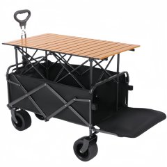 200L Folding Trolley With Extended Tailgate &amp; Table Top