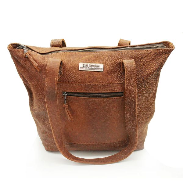 TM Leather Tote Buffalo Handbag