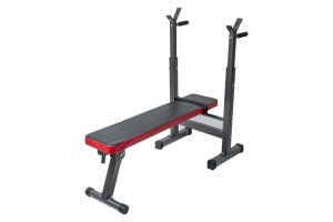 Fine Health - Weightlifting Bed - Red Trim Flat Be