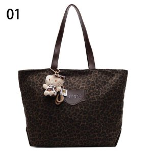 Leopard Canvas Shoulder Bag