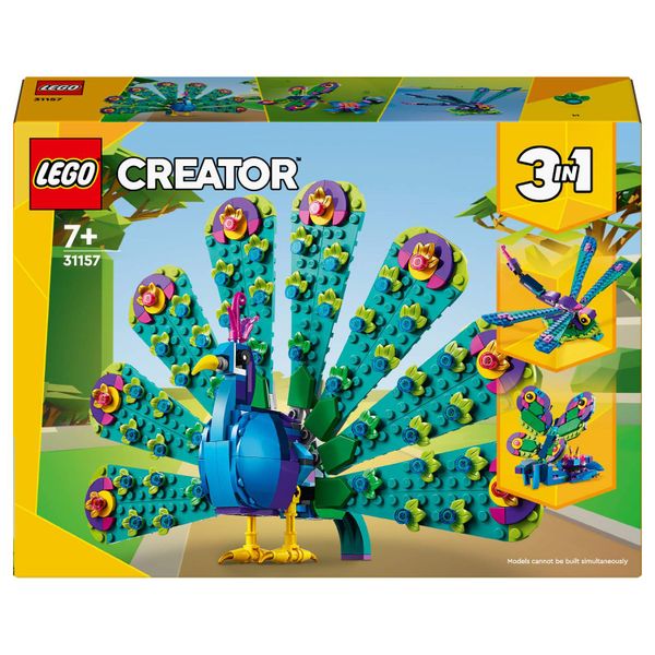 LEGO® Creator 3in1 Exotic Peacock 31157 Building Toy Set - 355 Pieces