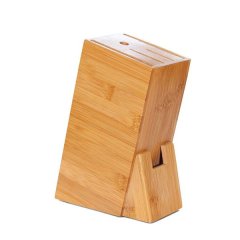 Bamboo Kitchen Knives and Scissors Holder