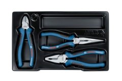 Bosch 3pc Plier Set: Combination Plier, Long Nose Plier,Diagonal Cutter