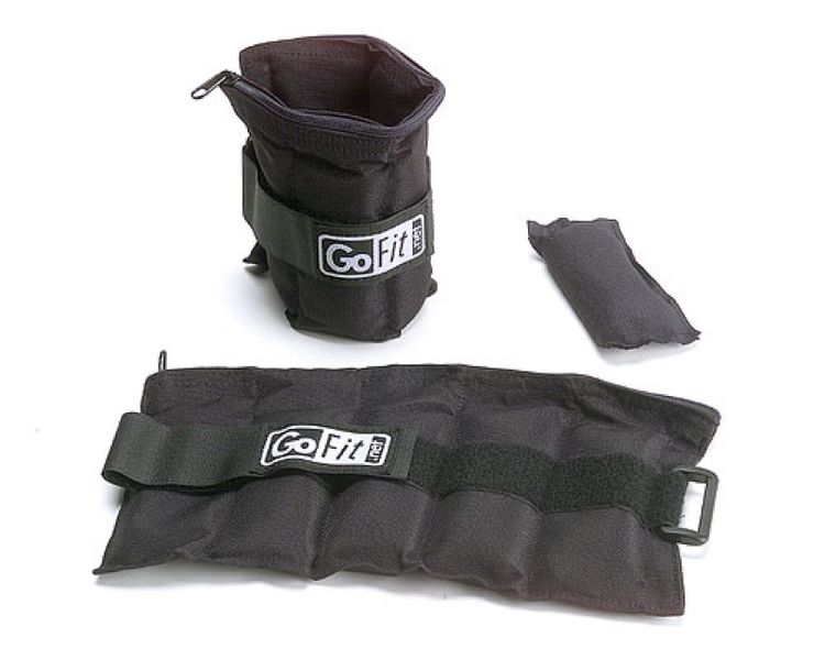 GoFit 10lb Adjustable Ankle Weights - 1 Pair - 2.27kg Each