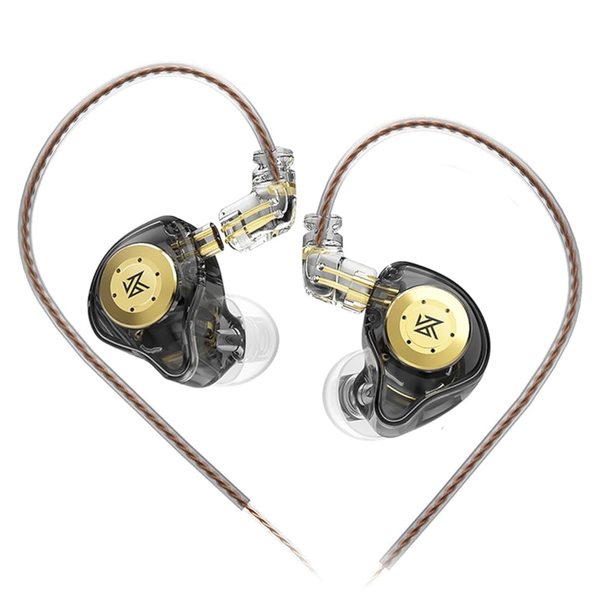 KZ EDX Pro Dual Dynamic In-Ear Monitor Earphones - No Mic - Black