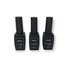 UV/LED Rubber Base - Top &amp; Matte Top Coat - Set of 3