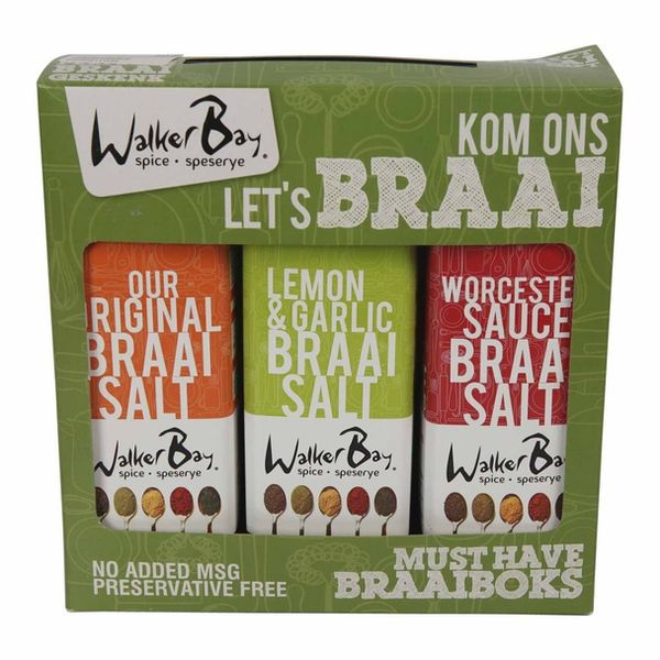 Walker Bay Spice - Let's Braai Gift Set - 3 x 300g