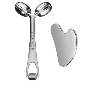 Yeamon Gua Sha Facial Tools And Face Roller Set, Facial Massage Tool