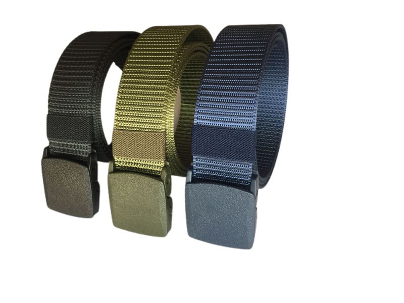 Nylon Men Belt Military Tough Detachable Buckle Set Of 3 Belts