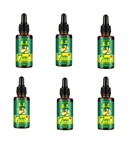 Ginger Germinal Best Hair Loss 7 Day Oil - 6 Pack