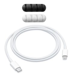 2M USB-C to Lightning Cable Compatible with Apple Devices, Cable Organizer