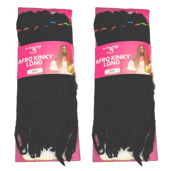 Be Beautiful Afro Kinky Long X 2 Packs