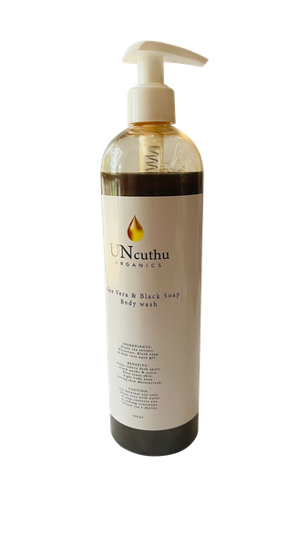 UNcuthu Organics - Aloe Vera &amp; Black Soap Body Wash