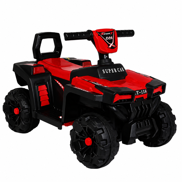 Four Wheeler Quad Bike Electronic Kids Ride On Toy Car Red ATV Bike