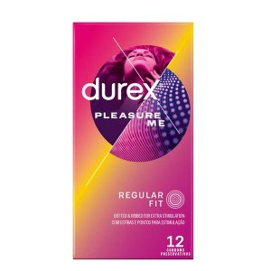 Durex 12s, Bulk Condoms, Ribbed &amp; Dotted, With lubricant, Pleasure Me
