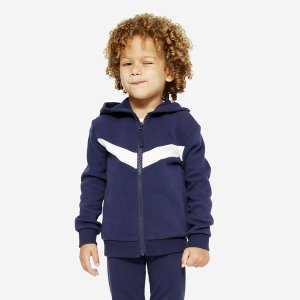 Domyos Baby's Zip-Up Sweatshirt - Plain Blue