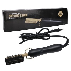 Hair Straightener Comb Wet Dry Dual Use Multi Functional Men Beard Styling