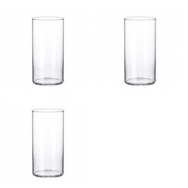 3 Pack - 360ml Glass Japanese-Style Highball Glass - Transparent
