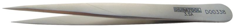 Multicomp (D00338) Tweezer, Type 03 SA, Flat, 120 mm, Stainless Steel Body