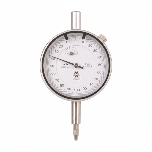M&amp;W Dial Indicator 0-10mm with 0.01mm Accuracy for Precise Measurements