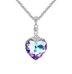 Hearted Shaped Necklace with crystals from Swarovski