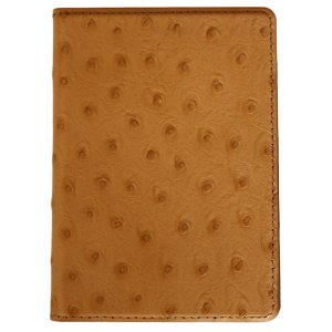 Passport Cover - Ostrich Leather - Red