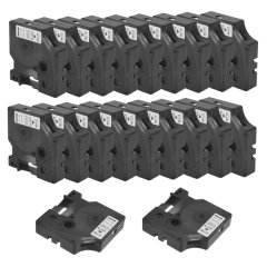 Black on White Label Ribbons for Dymo Label Manager 160 210 450 280