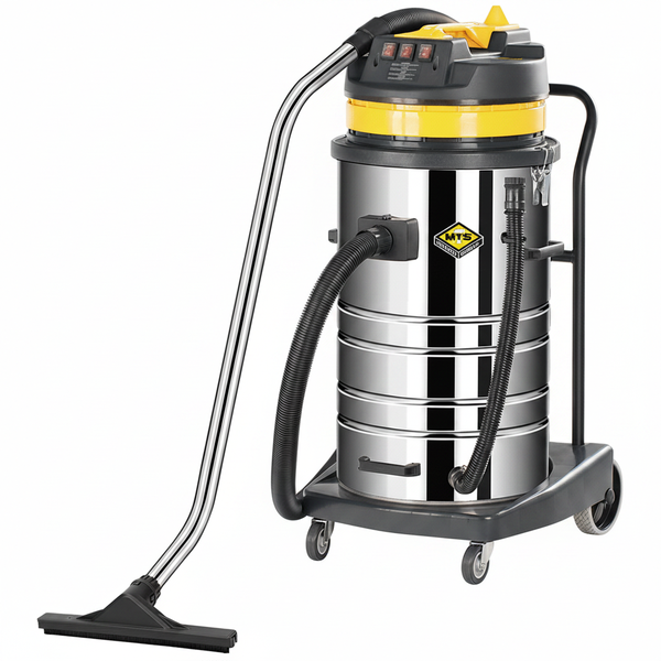 MTS 80L Wet and Dry Vacuum Cleaner - 3000W Stainless Steel Drum