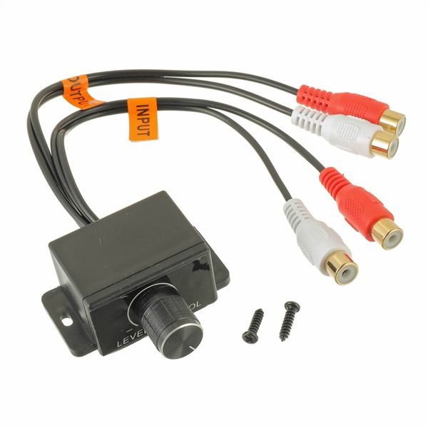 Universal Car RCA Amplifier Level Controller Car RCA Audio Bass