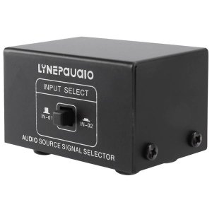 2 in 1 Out or 1 in 2 Out Audio Source Signal Selector, RCA Interface