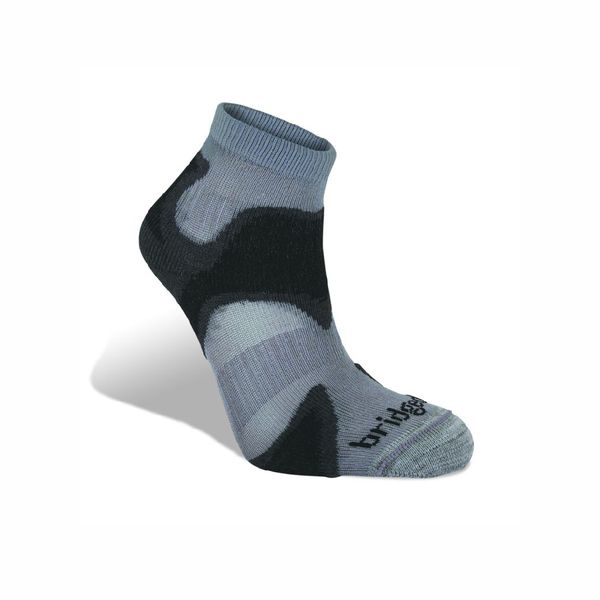 Bridgedale X-Hale Speed Demon Mens Sock - Gunmetal/Black