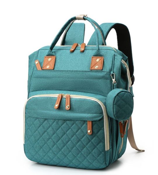Plaid Style Diaper Bag Backpack with Changing Station,Travel Nappy BackPack