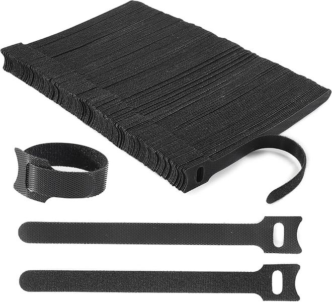 200 PCS Reusable Cable Ties Wire Organizer and Hook Loop Cable Management