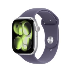 Apple Watch Series 11 GPS 46mm Silver Alumn Case with Purple Fog Sport Band