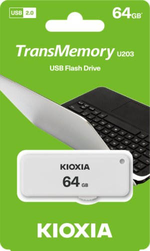 Kioxia , 64gb, 2.0,Slider USB, Works With Windows &amp; Mac