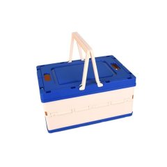 Multi-Use Foldable Organizer Box Stackable,Collapsible Storage with Handles