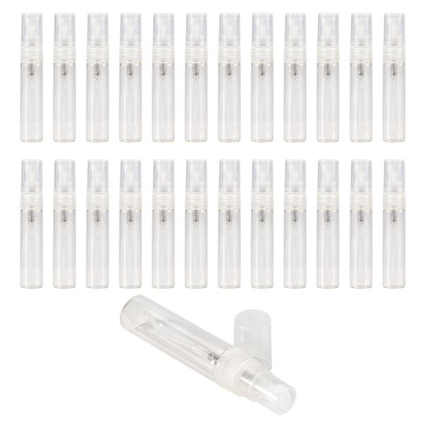 25Pcs Mini 5Ml Glass Refillable Travel Perfume Empty Bottle