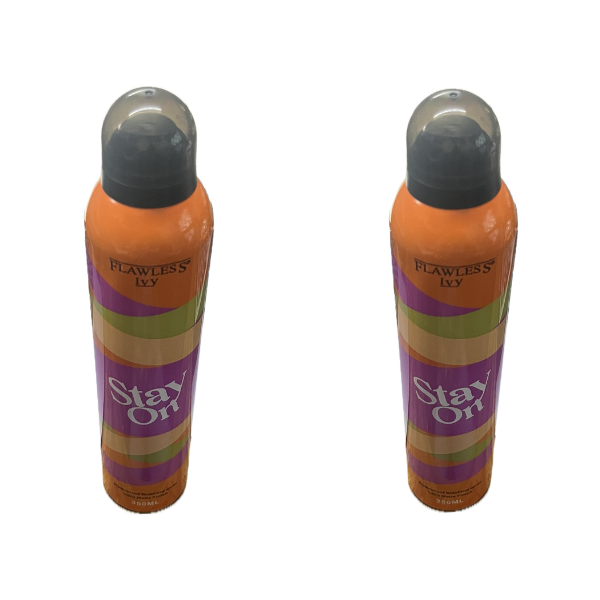 2 x 350ml Flawless Ivy Stay On - Ultra Matte Waterproof Finishing Spray
