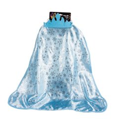 Kids Toys - Cape with Crown - Princess - Blue - 2 Piece - 4 Pack