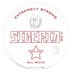 Siberia -80 Degrees All White Portion 15g - 2 PACK (Nicotine Pouch)
