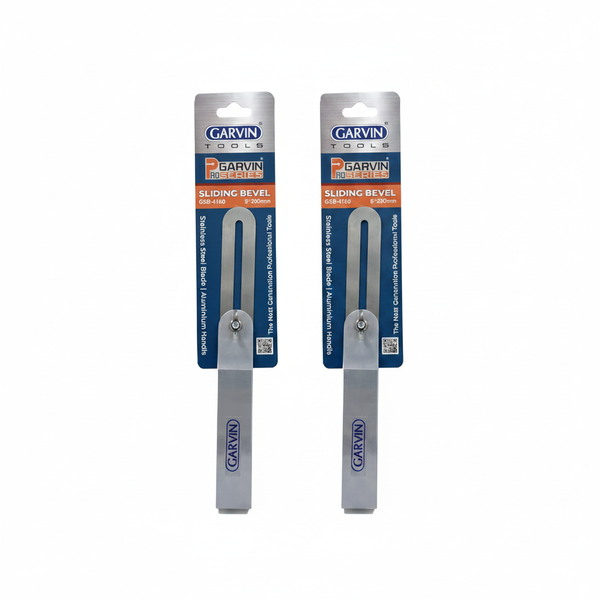 Garvin Sliding T Bevel 200mm with Aluminium Handle and Stainless - 2 Pack