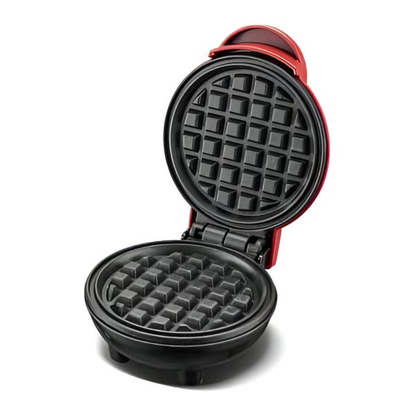 Portable Mini Waffle Maker, Non-Stick, Quick Heating, Easy Cleaning