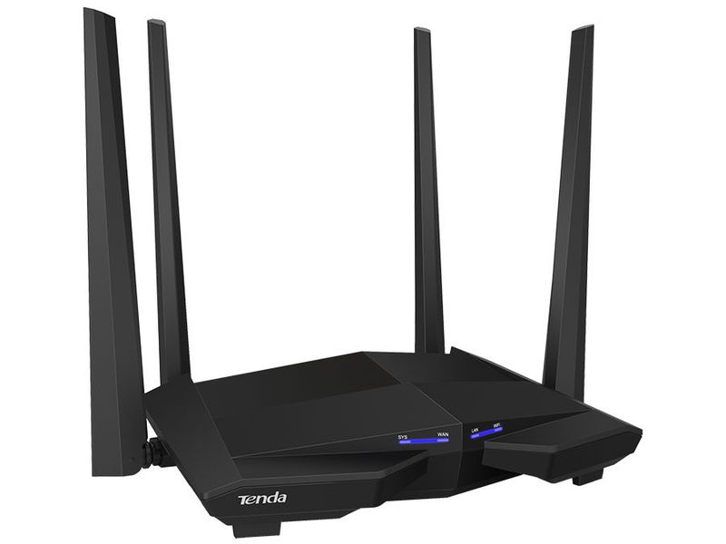 Tenda Dual Band AC 5dBi 4 Port Gigabit Router No USB | AC10 : W-AC10