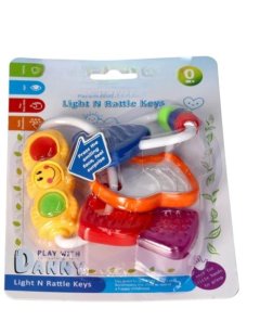 Key and Light Rattle Toy