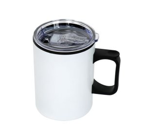 Leisure Quip 450ML Travel Mug Double Walled - White