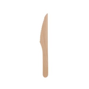 Wooden Knife 16.5cm, Eco-Friendly Disposable Knife - Pack of 100