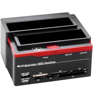 Multifunction IDE SATA SDD HDD Docking Station Card Reader Q-HD50