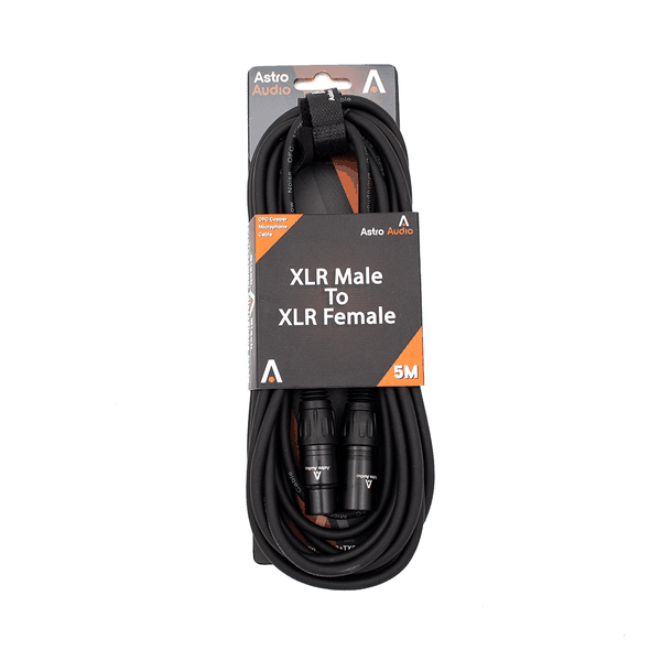Astro Audio 5M XLR Male to XLR Female Mic Cable